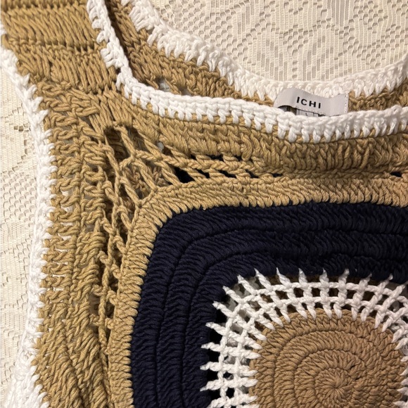 ICHI Knit Boho tank top - Picture 3 of 5